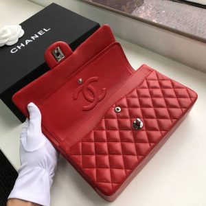 6 chanel classic handbag red for women 99in255cm a01112 9988