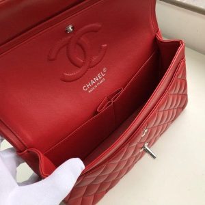 7 chanel classic handbag red for women 99in255cm a01112 9988