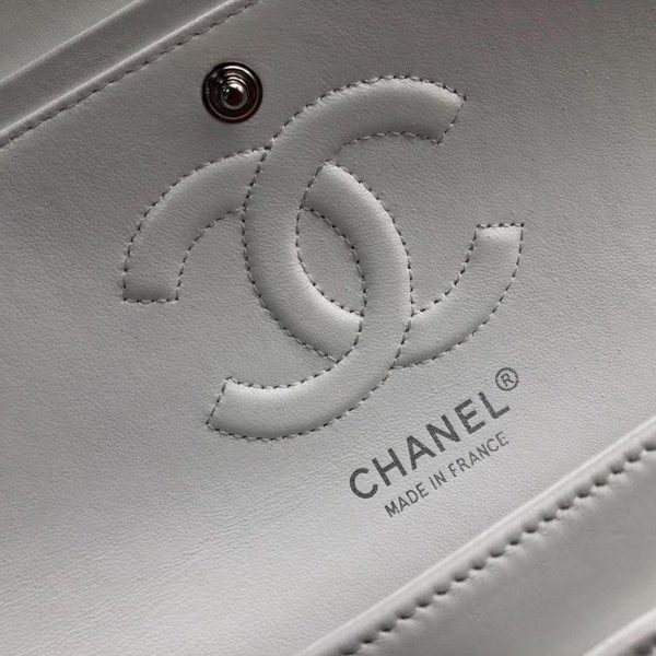 3 chanel classic handbag white for women 99in255cm a01112 9988