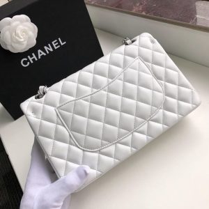 14 chanel classic handbag white for women 99in255cm a01112 9988