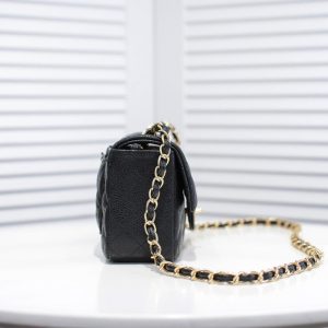 3-Chanel Mini Flap Bag Black For Women 7.8In20cm A69900   9988