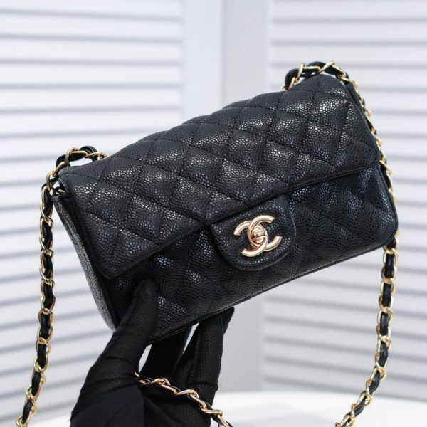 7 Colour chanel mini flap bag black for women 78in20cm a69900 9988