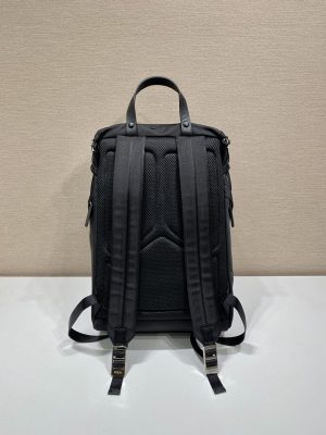 prada x adidas preto renylon and saffiano backpack black for women womens bags 177in45cm 9988
