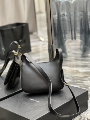 saint laurent charlie medium shoudler bag black for women 91in23cm ysl 6867422r20w1000 9988