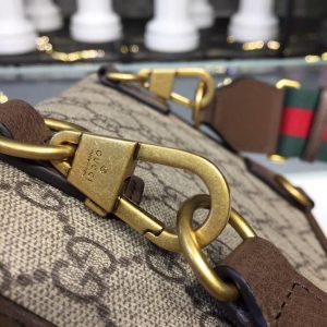 1-Gucci Neo Vintage Small Messenger Bag Beigeebony Gg Supreme Canvas With Brown For Women 8.5In22cm Gg 501050 9C2vt 8745   9988