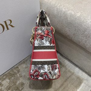 christian dior medium lady dlite bag multicolor butterfly embroidery redlatte for women womens handbags 24cm cd m0565orhq m884 9988