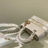 christian dior medium lady dlite bag beige for women womens handbags crossbody bags 24cm cd 9988