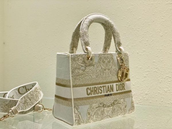 12 christian dior medium lady dlite bag beige for women womens handbags crossbody bags 24cm cd 9988