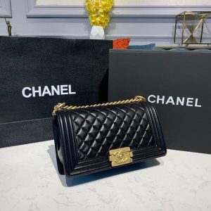 6 house chanel boy handbag gold toned hardware black for women womens bags shoulder and crossbody bags 98in25cm a67086 9988