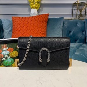 4 gucci dionysus mini chain leather Bag black metalfree tanned for women 8in20cm gg 401231 caogn 8176 9988 1