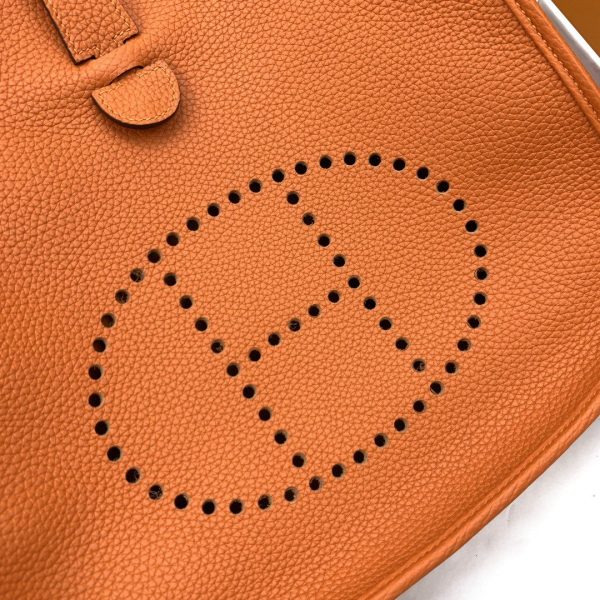 2 hermes evelyne iii 29 bag orange with silvertoned hardware for women womens shoulder and crossbody bags 114in29cm h056277cc9j 9988