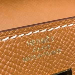 hermes kelly wallet to go woc brown with gold toned hardware bag for women 82in21cm 9988