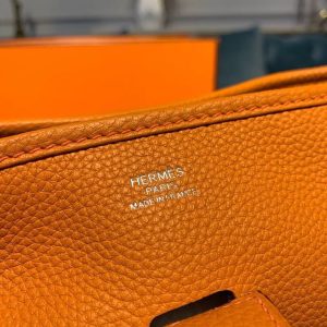 1 hermes evelyne iii gm bag orange for women 118in30cm 9988