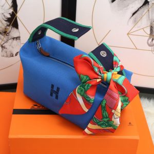 9 hermes bride a brac case blue bag for women womens handbags shoulder bags 98in25cm 9988