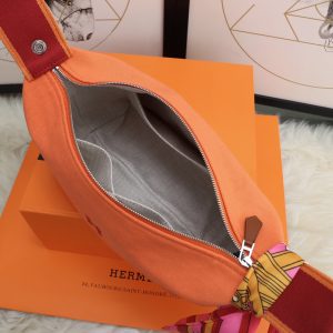 3 hermes bride a brac case orange bag for women womens handbags shoulder bags 98in25cm 9988