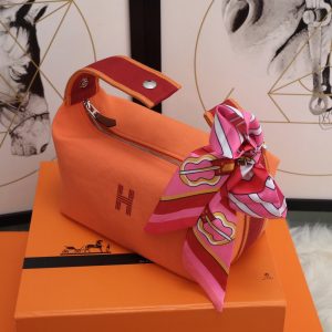 5 hermes owned bride a brac case orange bag for women womens handbags shoulder bags 98in25cm 9988