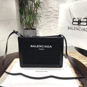 balenciaga satin crossbody shoulder bag in black for women womens Sunshine bags 102in26cm 9988