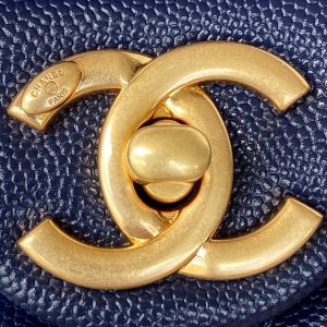 1 chanel mini flap bag with top handle gold hardware navy blue for women womens handbags shoulder bags 79in20cm as2431 b08846 nj532 9988