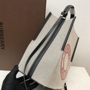 1 burberry peggy small canvas bag gray for women womens bags 98in25cm 9988