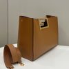 fendi way large brown bag for woman 40cm157in 9988