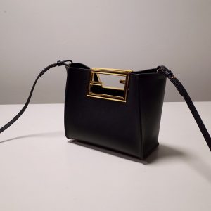 fendi way small black bag for woman 20cm8in 8bs054aaiwf0kur 9988