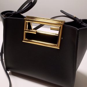 13 fendi way small black bag for woman 20cm8in 8bs054aaiwf0kur 9988