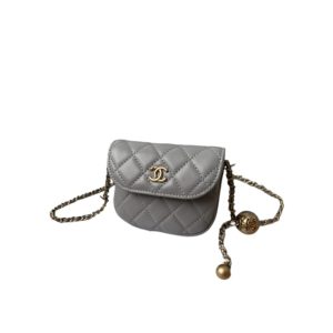 4 chanel bandouliere mini 1889 unblocked metal ball grey bag for women 9cm35in 9988