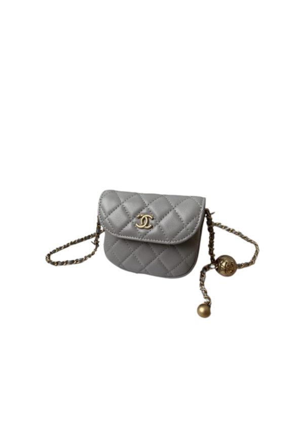 4 chanel bandouliere mini 1889 unblocked metal ball grey bag for women 9cm35in 9988