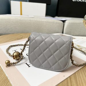 7 chanel bandouliere mini 1889 unblocked metal ball grey bag for women 9cm35in 9988