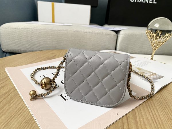 14 chanel bandouliere mini 1889 unblocked metal ball grey bag for women 9cm35in 9988