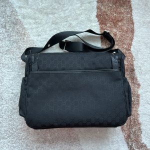 5 gucci original gg baby changing bag black for women womens bags 169in43cm gg 9988