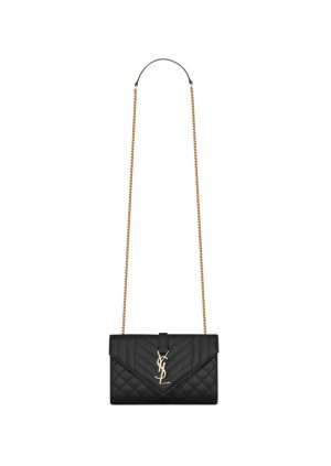 4-Saint Laurent Envelope Small Chain Bag Black For Women Womens Bags 8.6In22cm Ysl   9988
