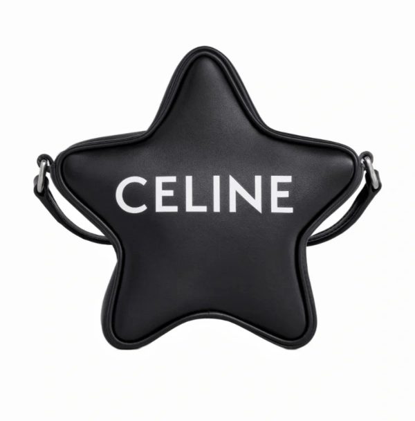 5 celine small etoile with celine print black for women 7in18cm 198763dw338si 9988