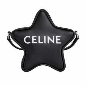 12 celine small etoile with celine print black for women 7in18cm 198763dw338si 9988