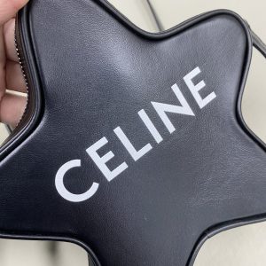 13 celine small etoile with celine print black for women 7in18cm 198763dw338si 9988