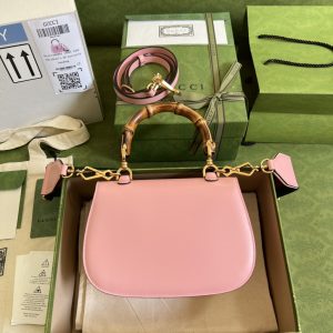 gucci bamboo 1947 small top handle bag pink for women 83in21cm gg 675797 10odt 5467 9988