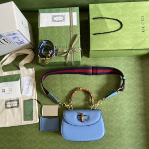 3 gucci bamboo 1947 small top handle bag blue for women 83in21cm gg 675797 10odt 4371 9988