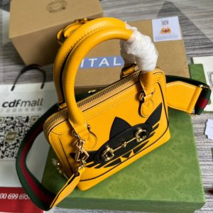 6 gucci x adidas horsebit 1955 mini bag yellow for women womens bags 79in20cm gg 9988