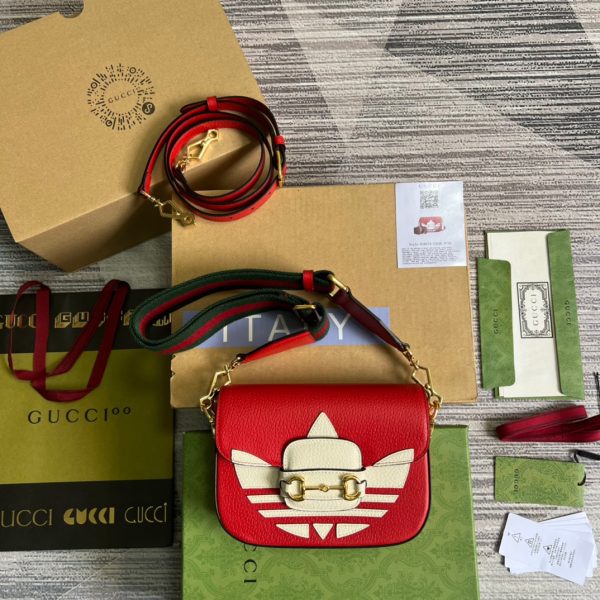 gucci x adidas horsebit 1955 mini bag red for women womens bags 81in21cm gg 658574 u3zdg 6563 9988 600x600