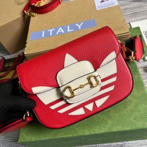 1 gucci x adidas horsebit 1955 mini bag red for women womens bags 81in21cm gg 658574 u3zdg 6563 9988