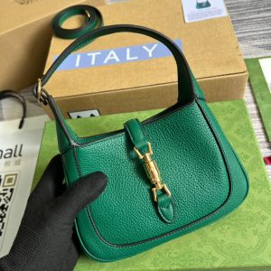 3-Gucci Jackie 1961 Mini Shoulder Bag Green For Women Womens Bags 7.5In19cm Gg   9988