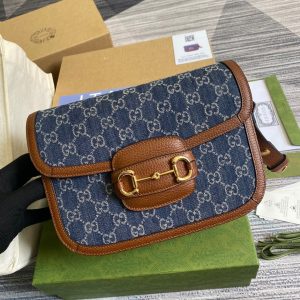gucci horsebit 1955 shoulder bag blue and ivory for women womens bags 98in25cm gg 9988