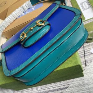 gucci horsebit 1955 shoulder bag blue for women womens bags 98in25cm gg 9988