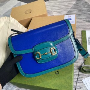 2 gucci horsebit 1955 shoulder bag blue for women womens bags 98in25cm gg 9988