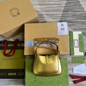 gucci jackie 1961 lizard mini bag gold for women womens bags 75in19cm gg 9988