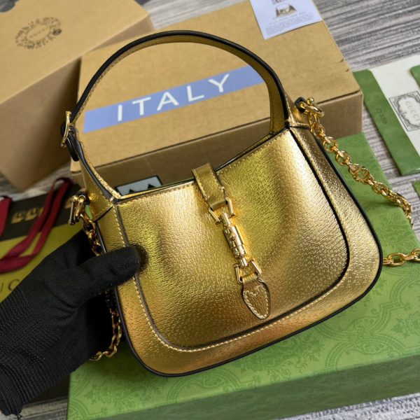 3 gucci embossed jackie 1961 lizard mini bag gold for women womens bags 75in19cm gg 9988