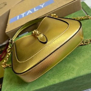 5 gucci embossed jackie 1961 lizard mini bag gold for women womens bags 75in19cm gg 9988