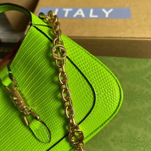 gucci embossed jackie 1961 lizard mini bag green for women womens bags 75in19cm gg 9988 1