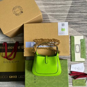 2 gucci jackie 1961 lizard mini bag green for women womens bags 75in19cm gg 9988 1