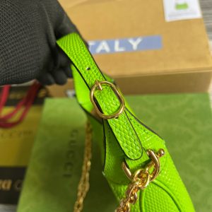3 gucci jackie 1961 lizard mini bag green for women womens bags 75in19cm gg 9988 1